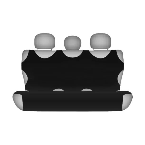 Koszulki póló hátsó üléshuzat - 2 darabos - Fekete