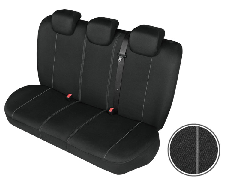 Solid Lux Super Airbag back seat covers - Size L and XL thumb