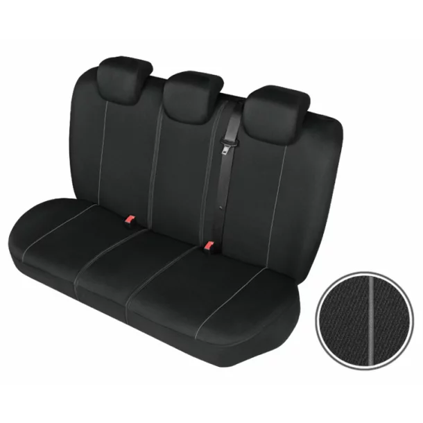 Solid Lux Super Airbag back seat covers - Size L and XL