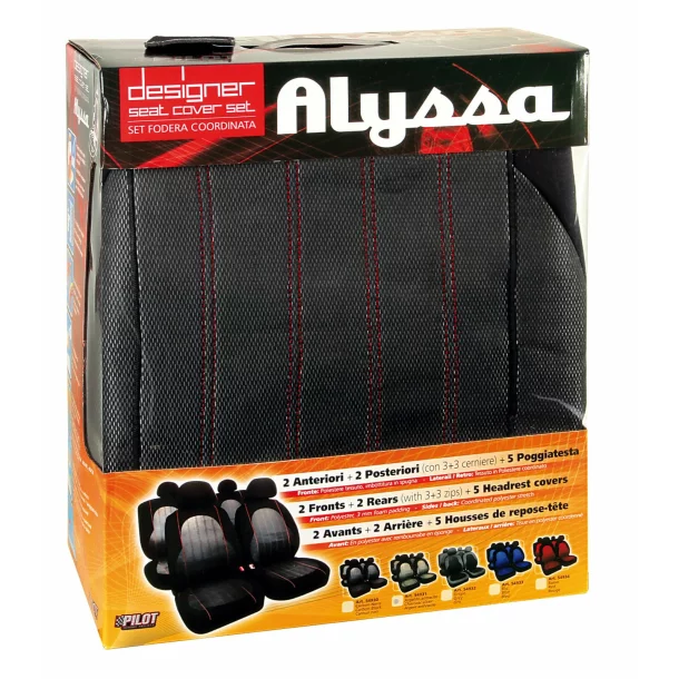 Alyssa üléshuzat - 9 darabos - Antracit