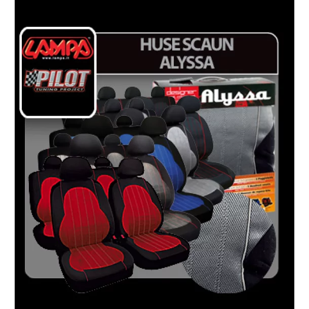 Huse scaun Alyssa 9buc - Antracit