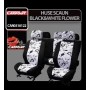Huse scaun Black &amp; White Flower 9buc