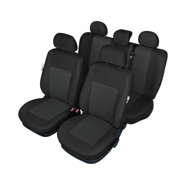 Bonn Super AirBag L seat covers 9pcs - Black/Grey