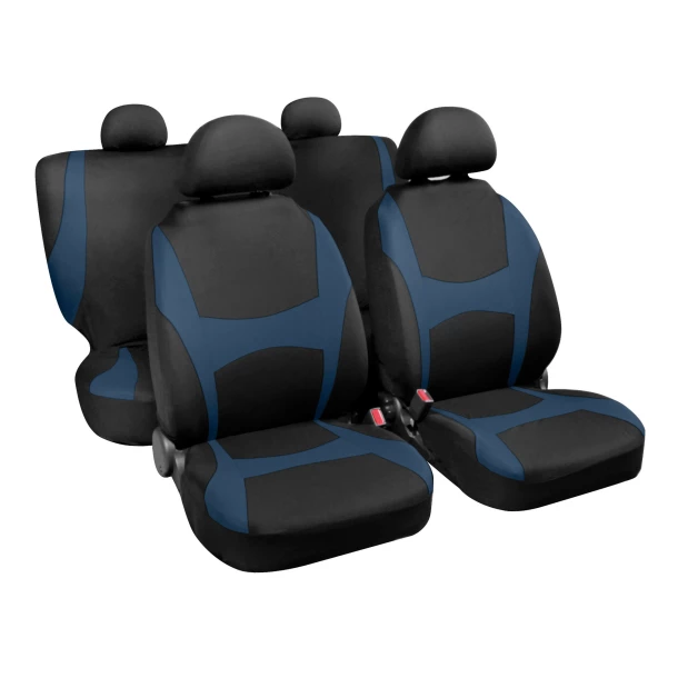 HUSE SCAUN CAPRI NEGRU/ALBASTRU 8BUC