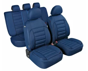 De-Luxe Sport Edition kiváló minőségű jacquard üléshuzat 9db - Kék