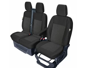 Méretpontos elülső üléshuzatok Ford Transit Custom (2018.06-ig, 2018.06-tól), asztallal - 1+2 Üléses