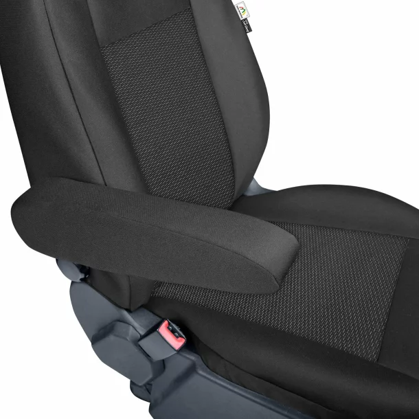 Tailor-made front seat covers for Ford Transit Custom (to 06.2018, from 06.2018), with table - 1+2 Seats