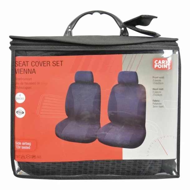 Vienna seat covers 4pcs - Black