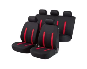 Hastings seat covers 12pcs - Black/Red
