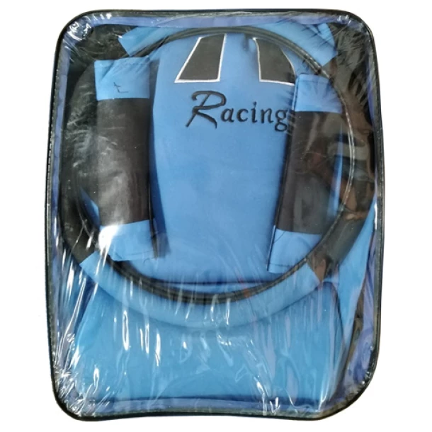 Racing seat covers 13pcs - Black/Blue
