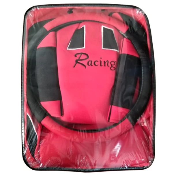 Racing seat covers 13pcs - Black/Red