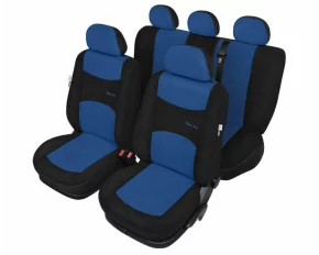 Sport Line+ Super L seat covers 9pcs - Black/Blue