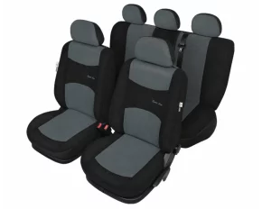 Sport Line+ Super L seat covers 9pcs - Black/Grey