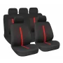 Stinger, seat cover set 9pcs - Red/Black