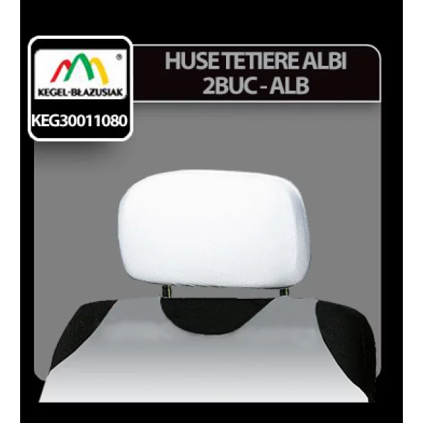 Huse tetiere scaun Albi Kegel 2buc - Alb