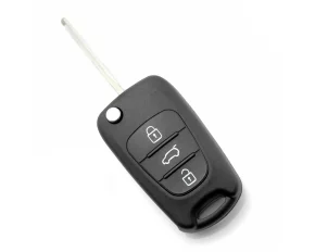 Hyundai - Carcasa cheie tip briceag, 3 butoane, lama pe stanga