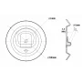 G-1, steel round mount rings, 2 pcs