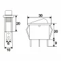 Interupator basculant 1 circuit 10A-250V OFF-ON lumini de verde