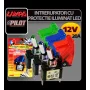 Intrerupator cu protectie iluminat cu led 12V-20A - Albastru