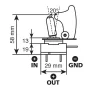 Aluminium toggle switch - Red