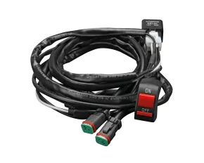 Light Wiring Kit, wiring harness kit for motorcycle spotlights, 12V