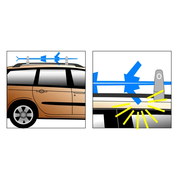 Prelungire, kit distantiere pentru suportii de schi Nordik-King si Pro-Slider