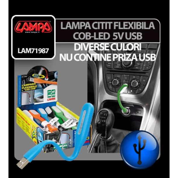 Lampa citit flexibila COB-LED 5V USB