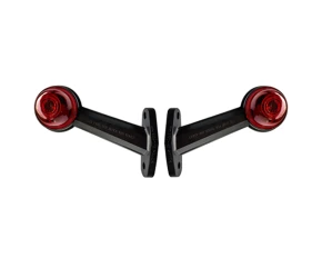 Truck side light with 60° long arm 12/24V LED Set of 2pcs Left/Right - White/Red
