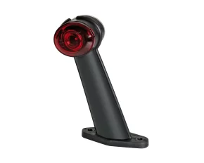 Lampa gabarit camion Ilumia cu brat 60° - cu 2 LED-uri 24V - Alb/Rosu - Dreapta