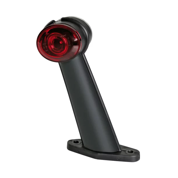 Lampa gabarit camion Ilumia cu brat 60° - cu 2 LED-uri 24V - Alb/Rosu - Dreapta