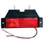 Lampa gabarit catadioptru cu 3 LED-uri 12/24V - Rosu