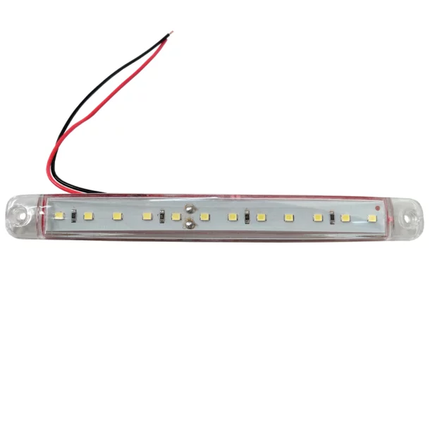 Cridem 12LED-es helyzetjelző lámpa 12/24V készlet 4db - Fehér