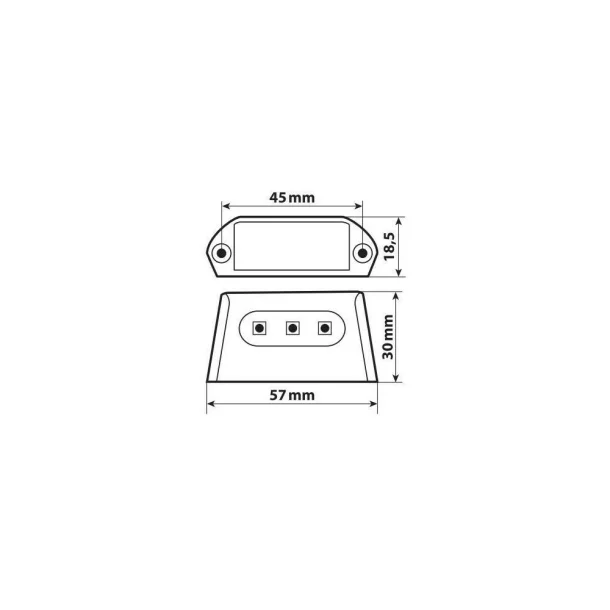 A-ion, 3 Smd Led licence plate lamp, 12V