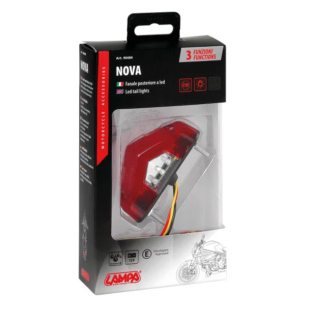 Lampa stop LED cu 3 functii Nova 12V