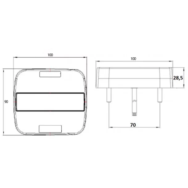 Kamar Taillight 5 functions LED 12/24V 1pcs