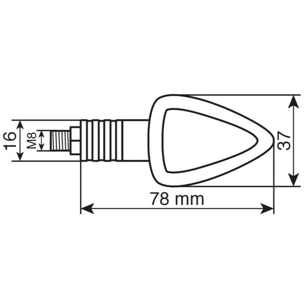 Lampi semnalizare directie mers Focal 21W 12V - Carbon