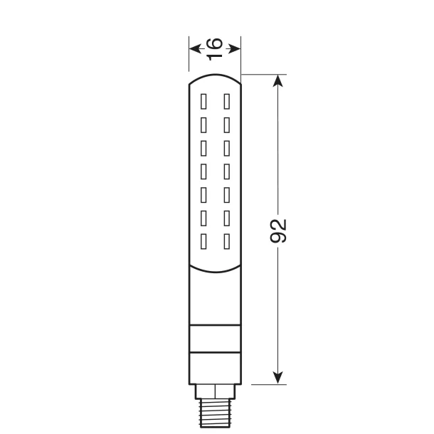 Line SQ Rear, sequentiary led corner lights and rear parking/stop lights - 12V LED