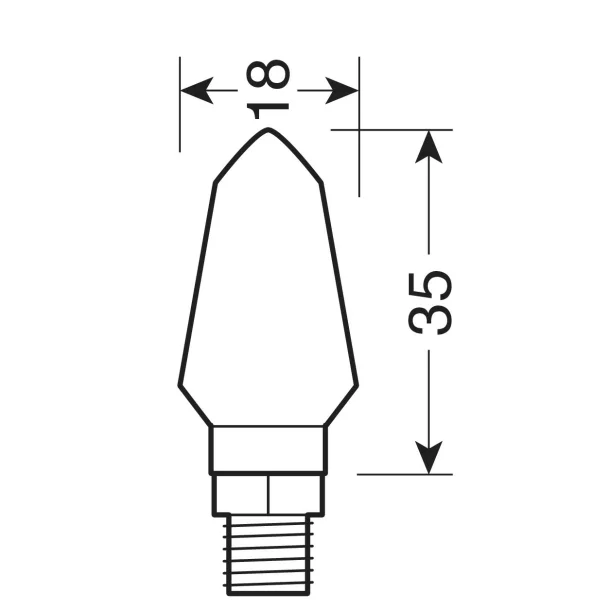 Lampi semnalizare directie mers Micro LED 12V 2buc - Negru