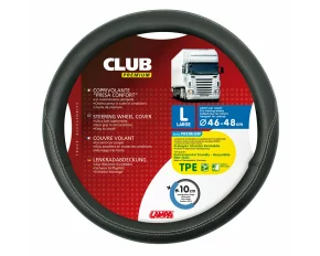 Club premium kamionos kormányhuzat  - L - Ø 46/48 cm - Fekete