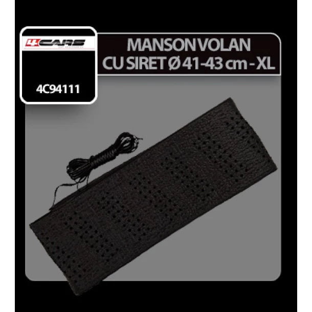 Manson volan cu siret 4Cars - XL - Ø 41/43cm