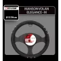 Elegance steering wheel cover - Ø 37-39 cm- Black/Chrome