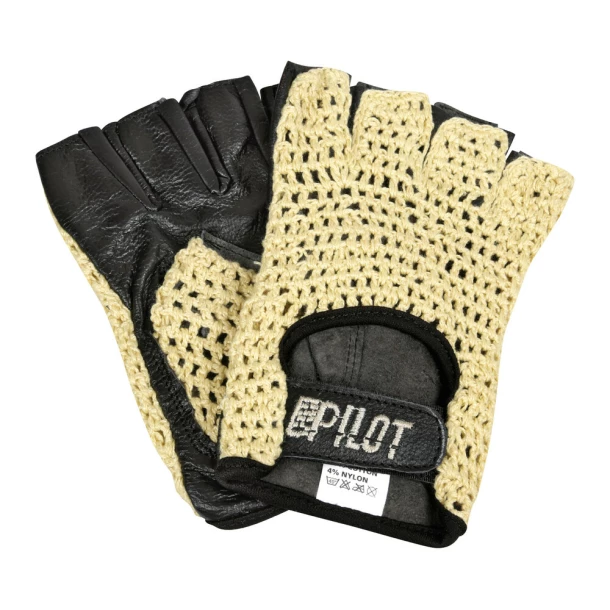 Pilot-1 half finger driving gloves - M - Black - Resealed