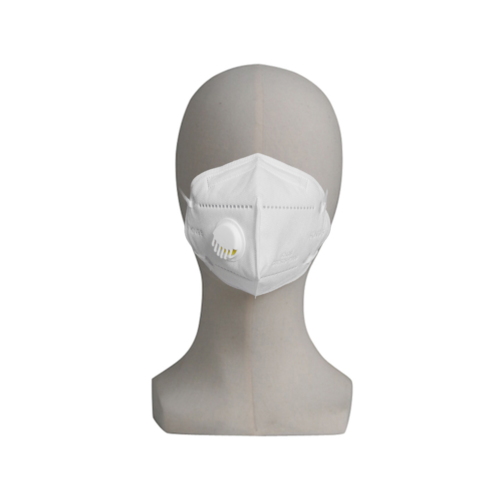 Mască de protecție KN95 = FFP2 cu 5 straturi și valvă thumb