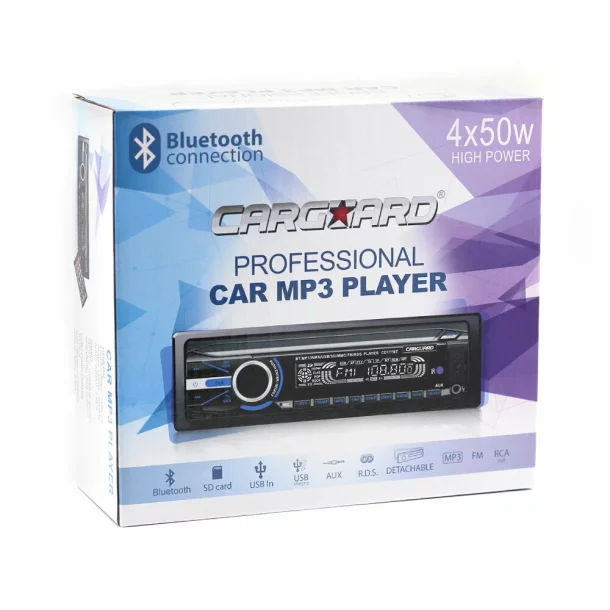 MP3 player auto cu BLUETOOTH și față detașabilă 4 x 50W - CARGUARD