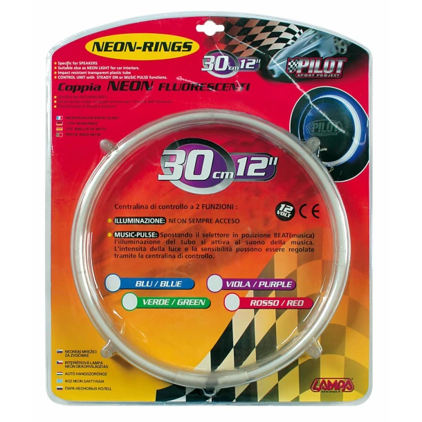 Neoane boxe cu music senzor NR-30, Ø 30cm 12V - Albastru