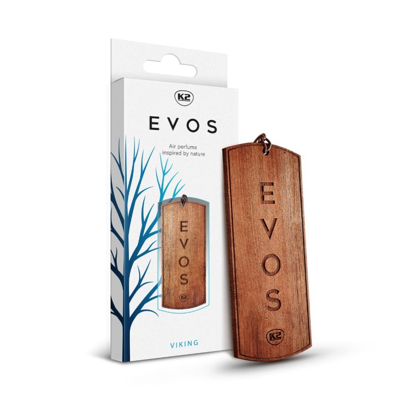 Evos wooden car air freshener - Viking thumb