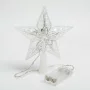 Christmas tree LED star peak decoration - 10 LEDs - 15 cm - RGB - 2 x AA