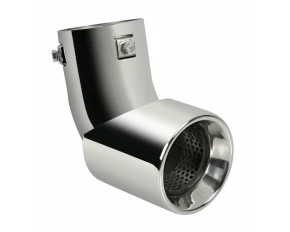 Ornament toba esapament curbat TS-64, din otel inoxidabil lustruit, sunet sport, racordare Ø30-45mm - Resigilat
