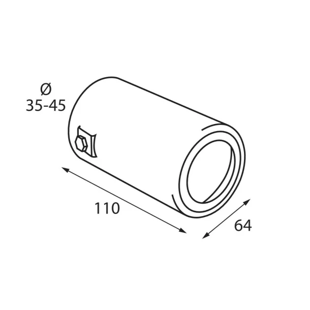 TS-54, Stainless steel exhaust blowpipe