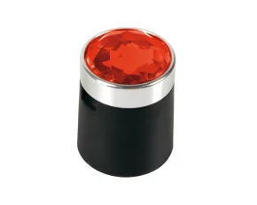 Colour Crystal nut caps, 20 pcs - Ø 17 mm - Red - Resealed